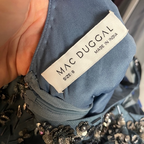 Mac Duggal 5477 Floral Embellished Scoop Neck Evening Gown - Picture 10 of 12